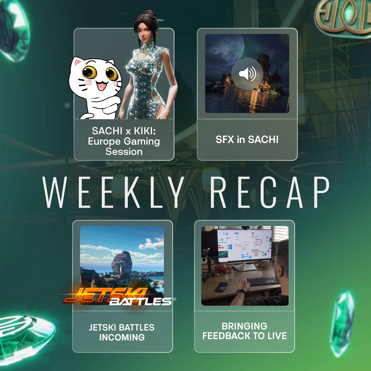 SACHIANS, it’s Friday - time to spin the recap wheel and see what’s been poppin’ in the world of SACHI! Let’s dive into the highlights 👇

🎮 SACHI x KIKI: Europe Gaming Session 🎮
We went LIVE with KIKI on <a href="/MixieMediaGroup/">Mixie Media</a> this week. Check out the action here: