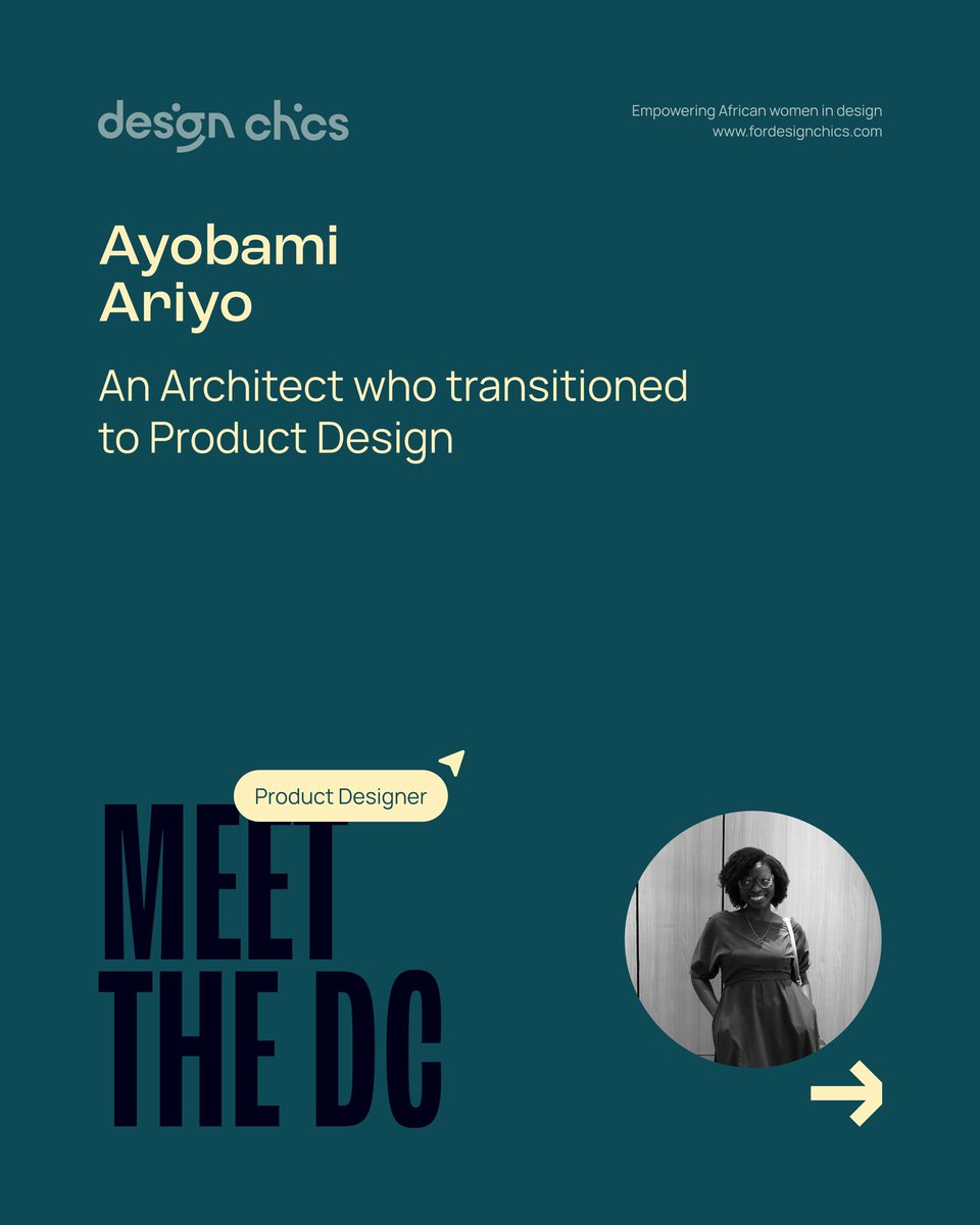 Designchics's tweet photo. Next up on our IWD Spotlight: Meet Ayobami!
Ayobami’s journey into design started in architecture, but along the way, she found a new passion, product design.
Swipe to see more.
#AccelerateAction #IWDMonth #WomensHistoryMonth #DesignChicsSpotlight #DesignChics https://t.co/mX4AkLl2L2