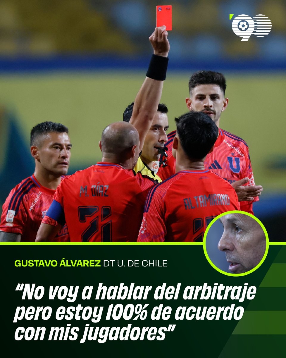 minuto90chile's tweet photo. LA EVALUACIÓN DE ÁLVAREZ 🎙️

El DT de Universidad de Chile dio que hablar en la hinchada azul con estas declaraciones, luego de la derrota ante Everton en Viña del Mar, justo a pocos días de debutar en Copa Libertadores.

¿Estás de acuerdo con el entrenador? 🤔 https://t.co/JAsuUNC8SC