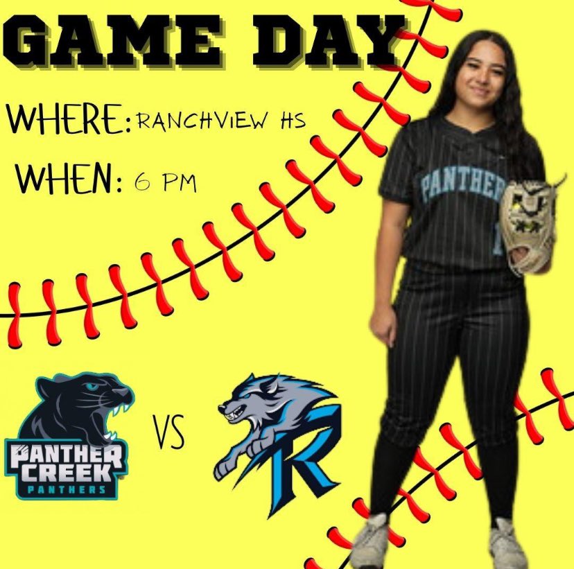 Don’t let a little rain scare you away!  Come cheer on your Panthers today!
<a href="/pchsfriscosb/">@PCHSsoftball</a>