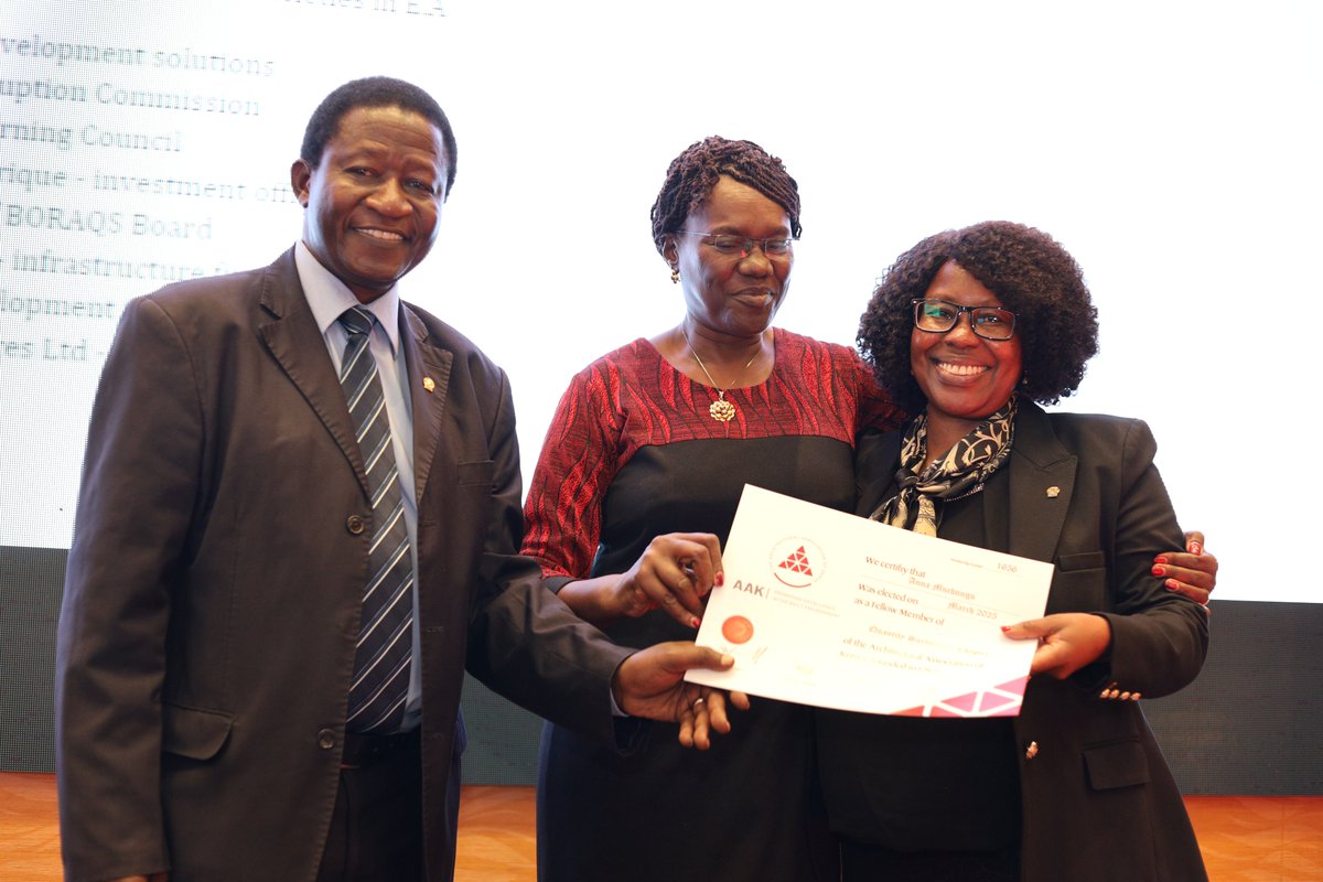 The Architectural Association of Kenya (AAK) proudly welcomes five distinguished professionals to the AAK College of Fellows.

The AAK College of Fellows represents the highest level of recognition within the Architectural Association of Kenya (AAK), honoring professionals who