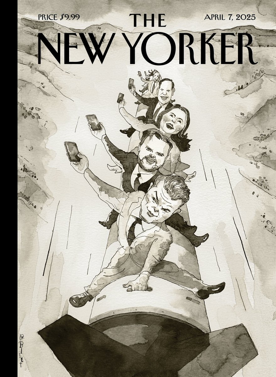 NewYorker's tweet photo. An advance look at Barry Blitt’s “Left to Their Own Devices,” the cover for next week’s issue. #NewYorkerCovers https://t.co/kWu150bA0F