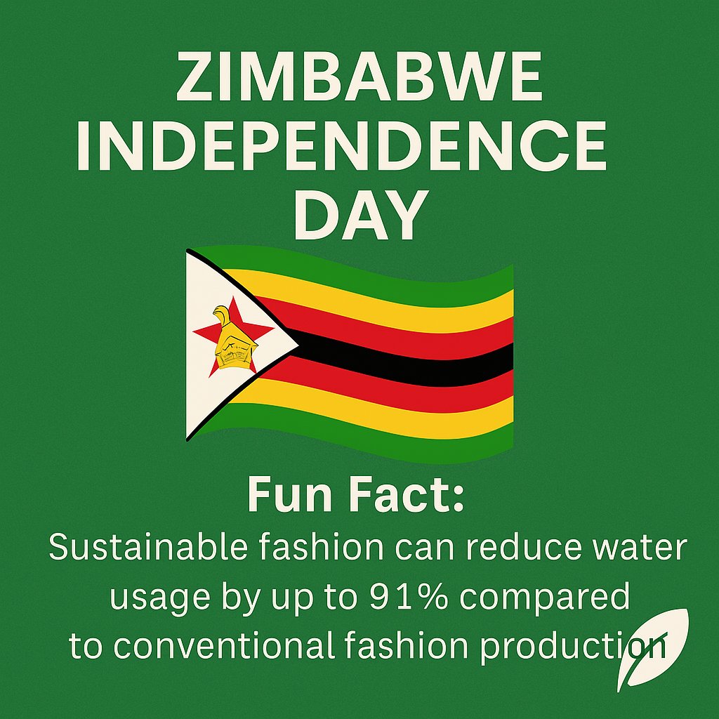 🇿🇼 Happy Zimbabwe Independence Day!

Today we celebrate freedom, resilience &amp; creativity! 

Did you know Zimbabwe is home to eco-conscious designers using traditional weaving &amp; natural dyes? 🌿
Sustainability is in the roots!

#ZimbabweIndependenceDay #SustainableFashion #ADJOAA