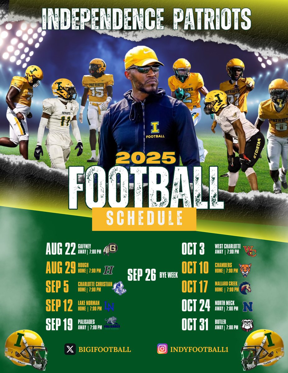 The  2025 schedule is set…Lets Go !!!

#B][G 🟡🟢🏈