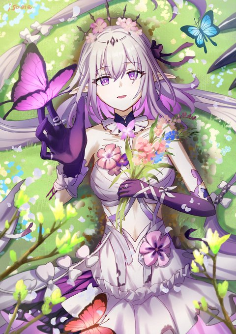 崩壊スターレイル キャストリス 手描き 色紙 イラスト 崩壊スターレイル キャストリス 色紙➁の通販 by sasami｜ラクマ