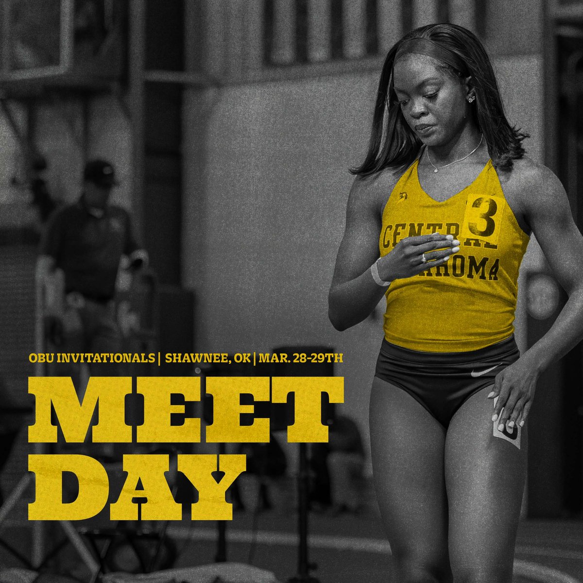 UCO Bronchos (@ucoathletics) on Twitter photo MEET DAY! 𝙇𝙚𝙩’𝙨 𝙜𝙤 𝙩𝙤 𝙬𝙤𝙧𝙠❕
📊 milesplit.live/meets/670172
<a href="/UCOWomensTrack/">UCO Women’s Track & Field/XC</a> x #RollChos MEET DAY! 𝙇𝙚𝙩’𝙨 𝙜𝙤 𝙩𝙤 𝙬𝙤𝙧𝙠❕
📊 milesplit.live/meets/670172
<a href="/UCOWomensTrack/">UCO Women’s Track & Field/XC</a> x #RollChos