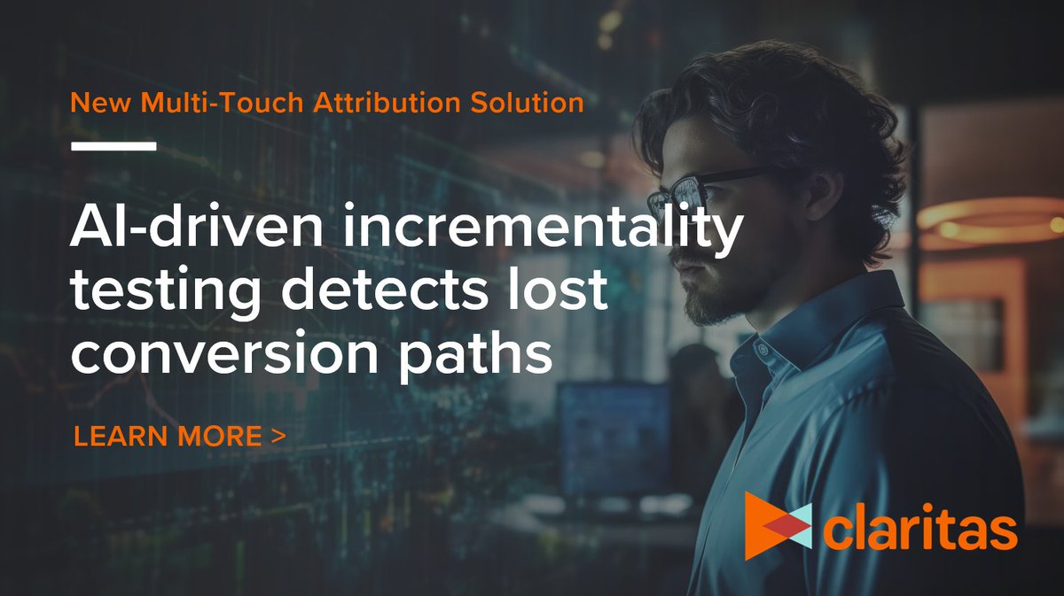 Claritas’ Multi-Touch Attribution (MTA) delivers the most accurate, actionable, and validated advertising performance across digital, broadcast, and cross-channel campaigns. ​The result? A 90% accuracy rate in measuring #marketing impact. Learn more here: www2.claritas.com/l/306121/2025-…