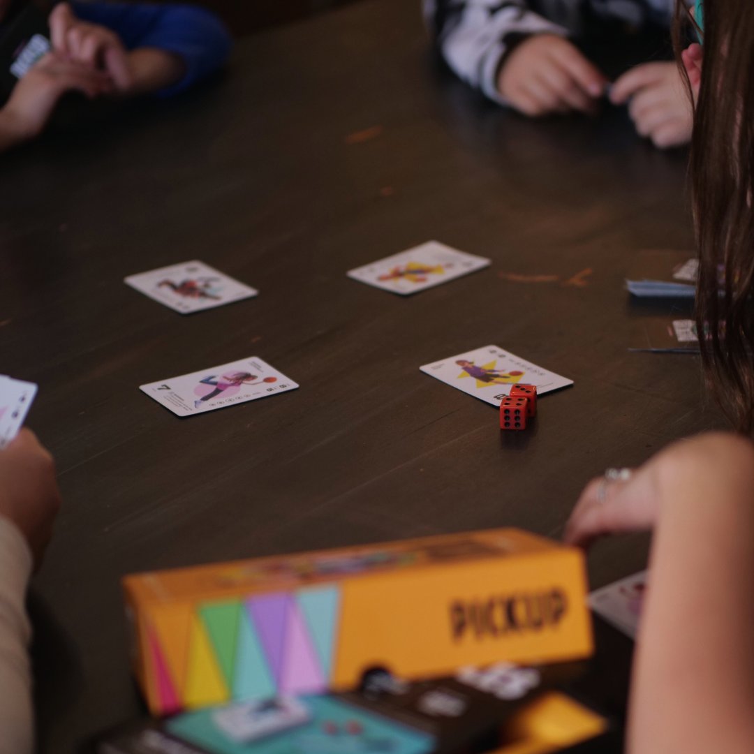 PICKUP provides opportunities for youth (and people of all ages) to connect and get to know each other without the social anxiety! 🤐😊

Conversations that are had over play are much easier to break into and feel inspired by. 👏

Buy your copy today! 💯

#PICKUP #cardgames #icy