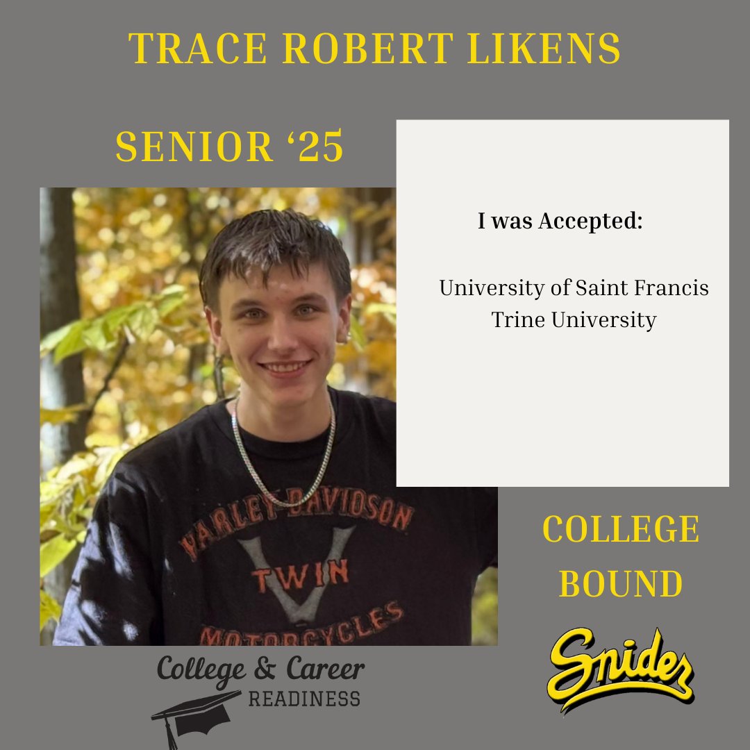 fwcs_ccr's tweet image. We’re proud to spotlight Snider High school Senior Trace Robert Likens.

Trace, we wish you the best and appreciate all you have done in the Snider community. Sky&apos;s the limit and we are proud of you! #ccr #fwcs