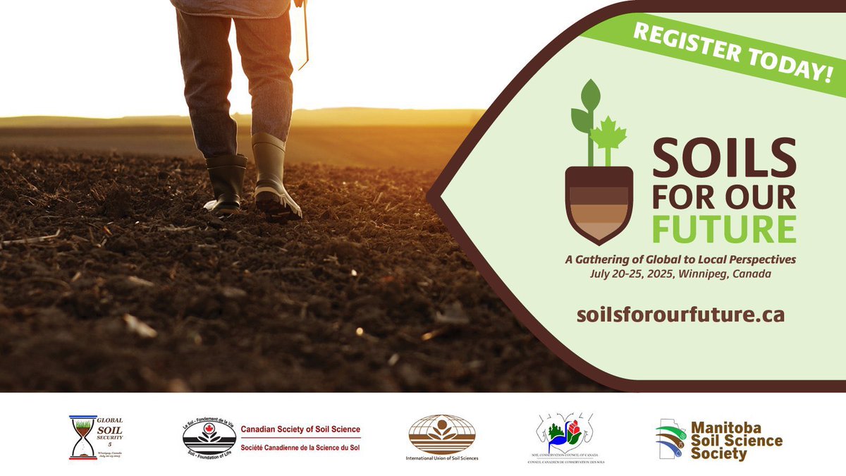 Abstract submissions for the Soils For Our Future Joint International Conference close Monday March 31!  Don’t miss out on a great opportunity to share your research with three great conference events. Please visit soilsforourfuture.ca for submission and program details.