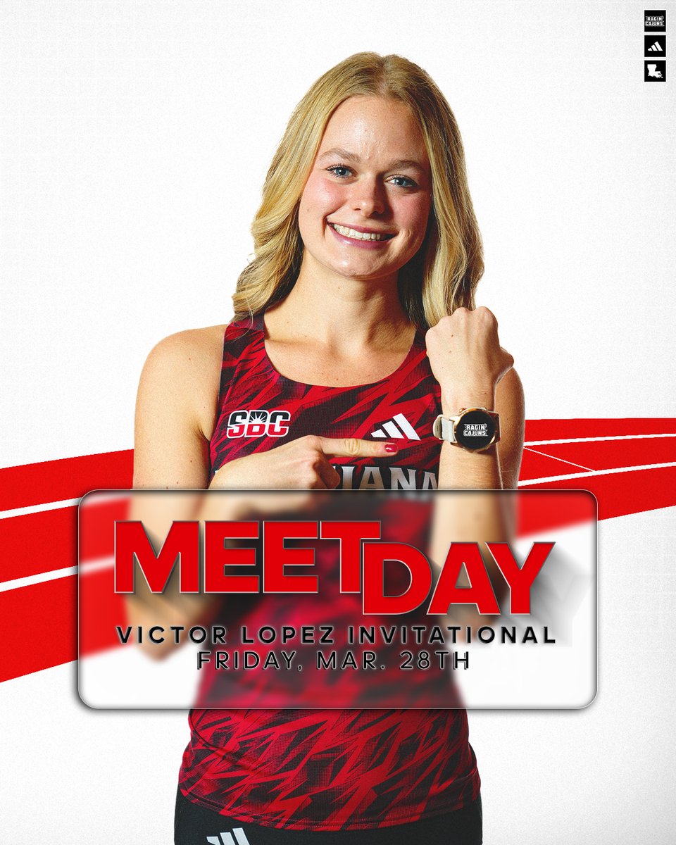 A double dose of action today!

🆚 Bobcat Relays/Victor Lopez Invitational
📅 3.28
📌 San Marcos/Houston, Texas
📊 ragncaj.co/BCRelayResults
📊 ragncaj.co/VLIresults

#GeauxCajuns