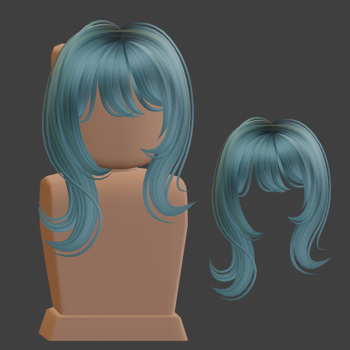 enwyadi's tweet image. #7 Hair Model
Wolfcut Messy Bangs sold in Icyella Server! &lt;3
#RobloxUgc #RobloxCreator #RobloxDev #RobloxArt