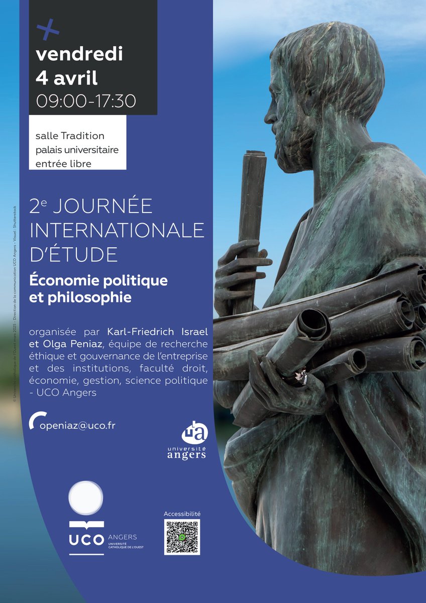 📢 2ᵉ Journée internationale d'étude | Économie politique et philosophie
Une journée de réflexion et d’échanges autour des liens entre économie et philosophie, organisée par Karl-Friedrich Israel et Olga Peniaz
