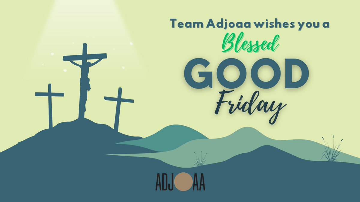🌿 On this #GoodFriday, we reflect on values of compassion, renewal &amp; community.
Let’s continue to champion conscious fashion that empowers &amp; uplifts. 💚
#SustainableFashion #MindfulLiving #Adjoaa #GoodFriday
