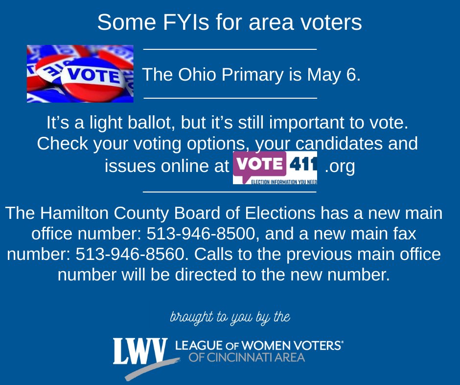LWV Cincinnati Area tweet media