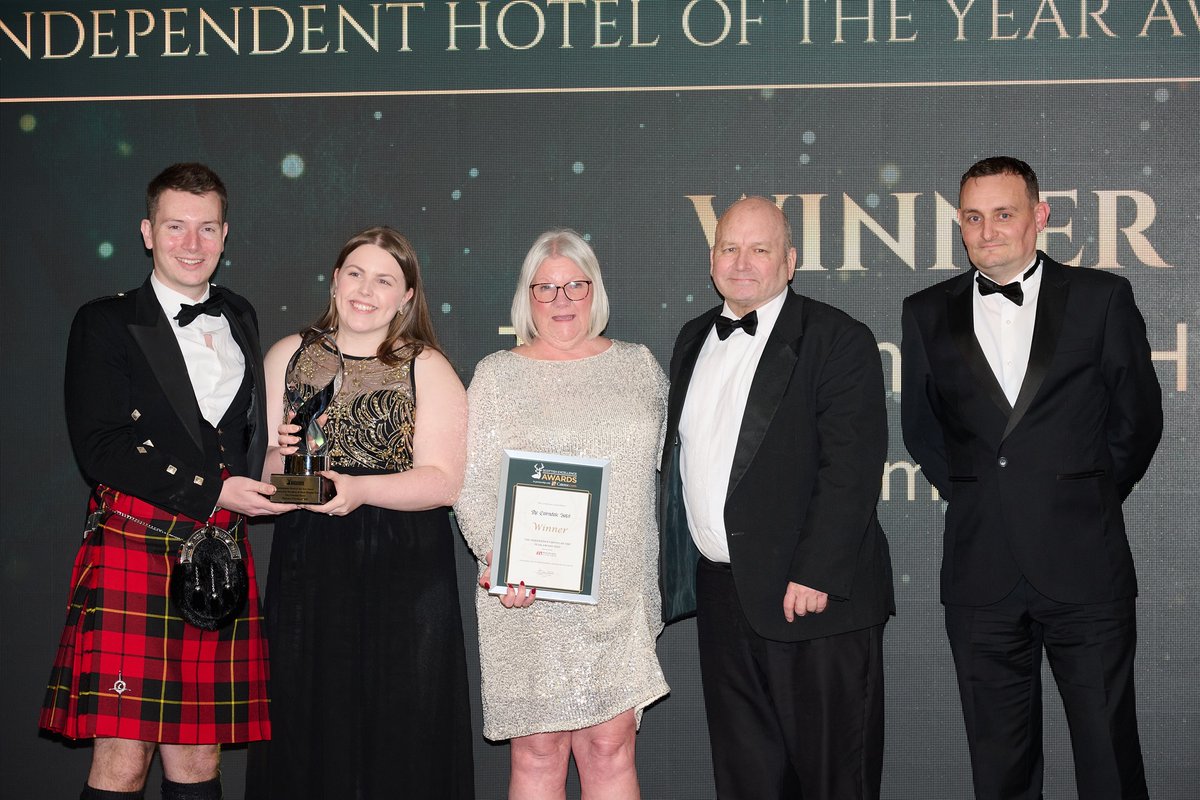 The Scottish Excellence Awards 2025 (@scotexcelawards) on Twitter photo The Independent Hotel of the Year Award, sponsored by Mark Murphy, part of Dole Foodservice
WINNER:
The Cairndale Hotel, Dumfries (pictured with Peter Hamilton, right, <a href="/totaledinburgh/">Mark Murphy</a>) The Independent Hotel of the Year Award, sponsored by Mark Murphy, part of Dole Foodservice
WINNER:
The Cairndale Hotel, Dumfries (pictured with Peter Hamilton, right, <a href="/totaledinburgh/">Mark Murphy</a>)