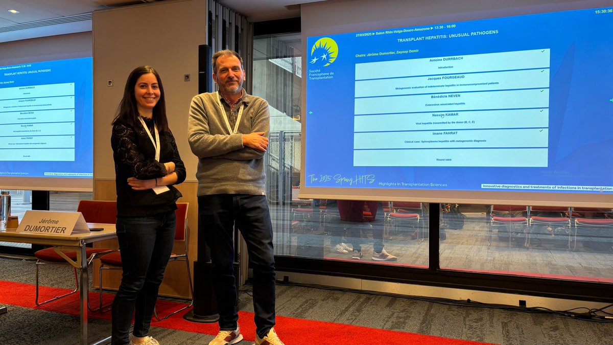 [Colloque] Clap de fin pour Spring HITS !
👩‍⚕️ 👨‍⚕️ Pendant deux jours, Paris a accueilli les experts mondiaux des infections en transplantation dans le cadre de la 2nde édition des Spring HITS (Spring Highlights in Transplantation Sciences) organisée par la SFT et l'<a href="/ESOTtransplant/">ESOTtransplant</a>