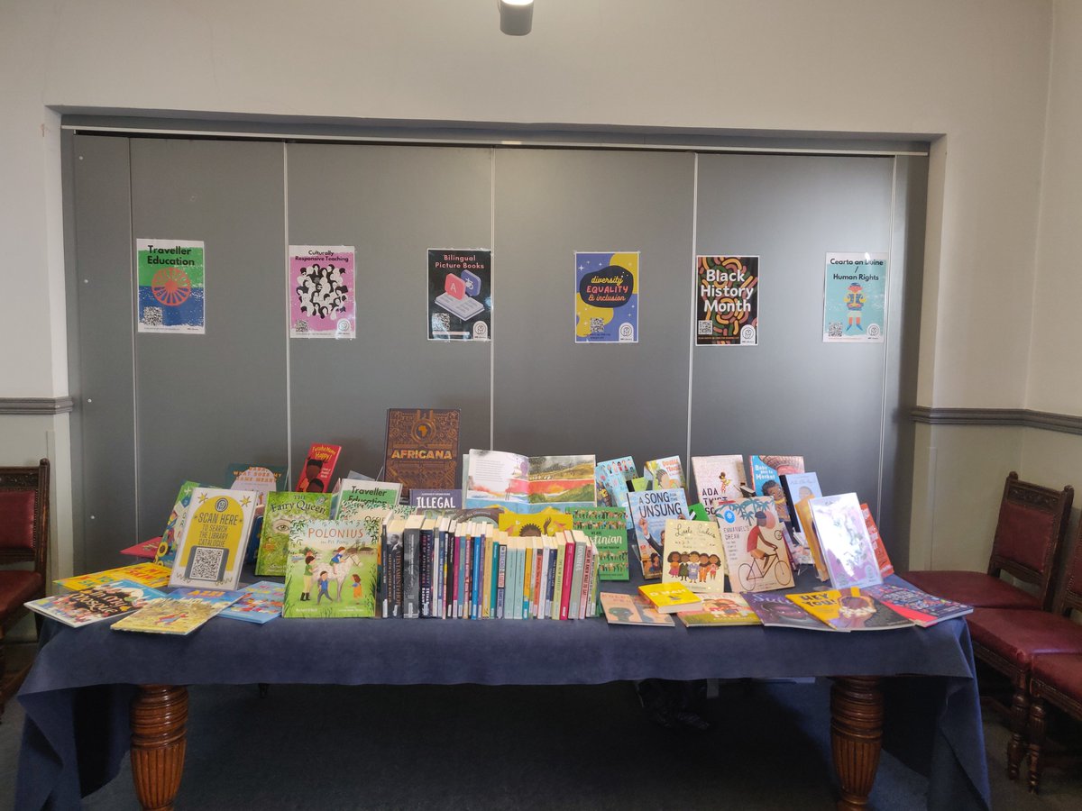 We were delighted to provide an interactive book display for the DICE event Anti-Racism in Initial Teacher Education - Allyship and Action at @marinoinstitute today!
