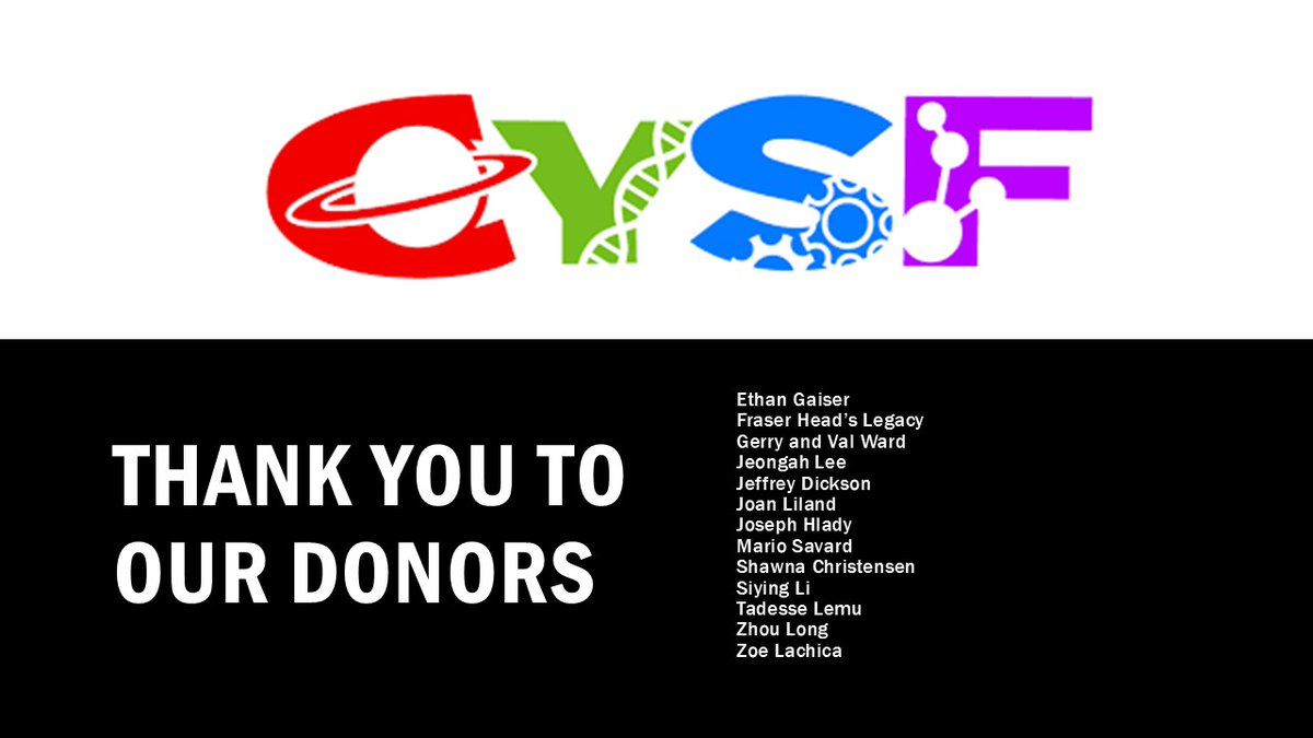 The CYSF is fortunate to have outstanding support from many individuals, companies and organizations in the Calgary community. We would like to start by thanking our #CYSF2025 donors! Stay tuned to find out who our various partners are this year!
