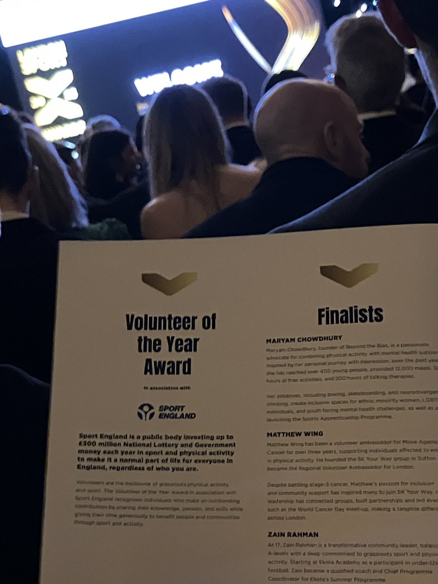 Eagle191's tweet photo. We’re so proud of Regional Ambassador for London, Matthew Wing, who was a finalist in the ‘Sport England Volunteer of the Year’ category at the London Sport Awards last night 💙
#5kYourWay #MoveAgainstCancer #LondonSportAwards #LondonSportAwards2025 #LetsMoveLondon https://t.co/zr6KlQ2byi