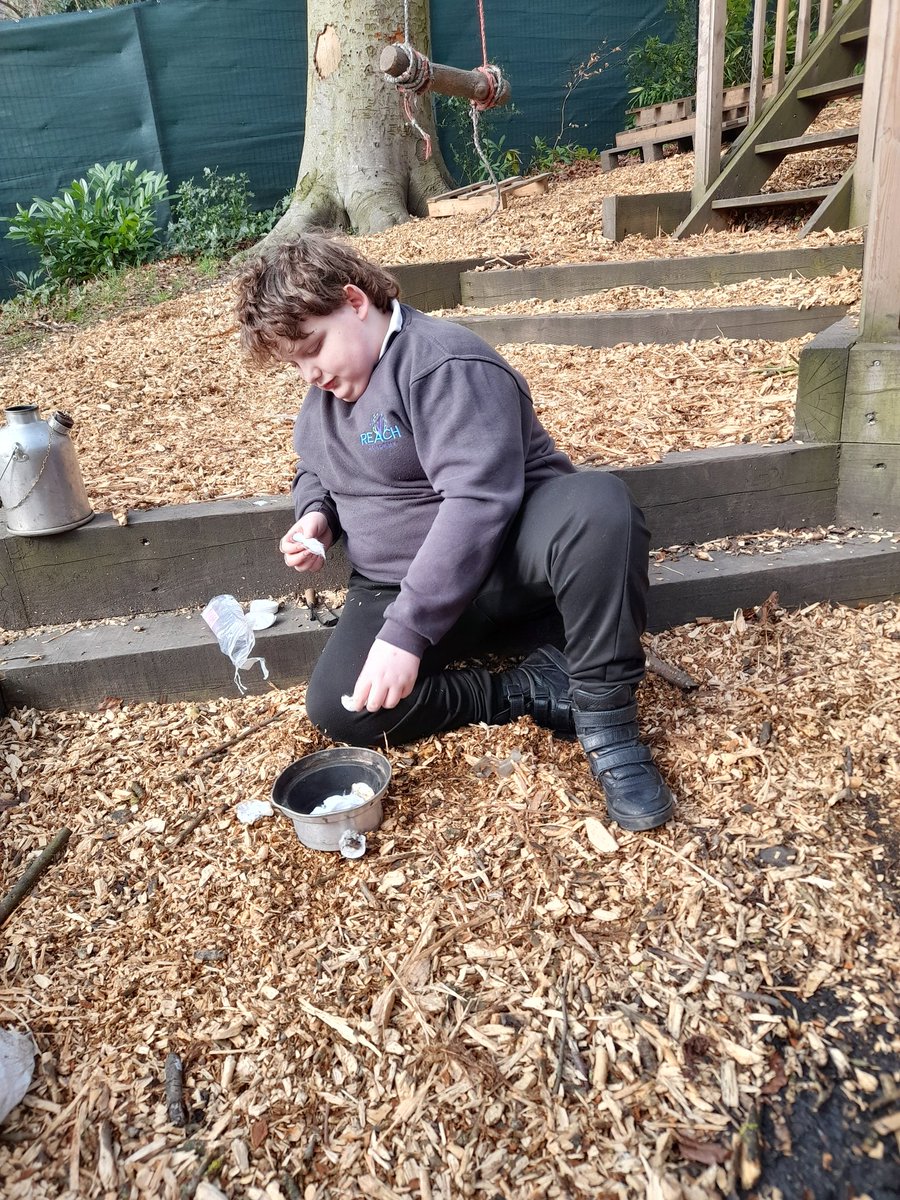 This week in Forest School, we have been treasure hunting off-site and learning to use flint &amp; steel one-sided