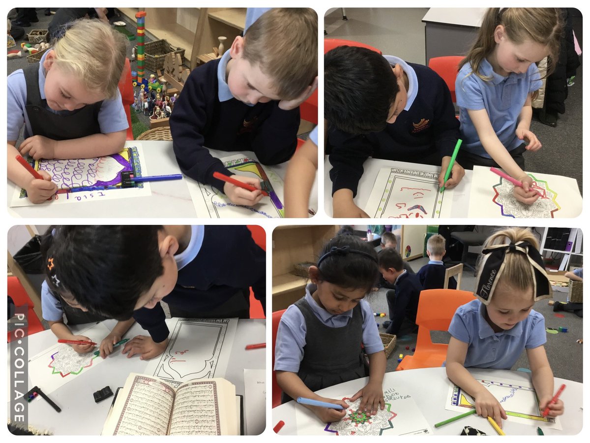 Mrs Booth (@mrsbooth_rec) on Twitter photo In R.E this week, we looked at the Qur’an and a Qur’an stand. We were really interested to hear Mrs Ejaz read in Arabic. Some of us tried to draw our own Islamic patterns by copying the patterns we could see in the Qur’an. #discovering <a href="/Inspire_Ashton/">Inspire Academy</a> <a href="/Mrs_Lister23/">Mrs Lister</a> In R.E this week, we looked at the Qur’an and a Qur’an stand. We were really interested to hear Mrs Ejaz read in Arabic. Some of us tried to draw our own Islamic patterns by copying the patterns we could see in the Qur’an. #discovering <a href="/Inspire_Ashton/">Inspire Academy</a> <a href="/Mrs_Lister23/">Mrs Lister</a>