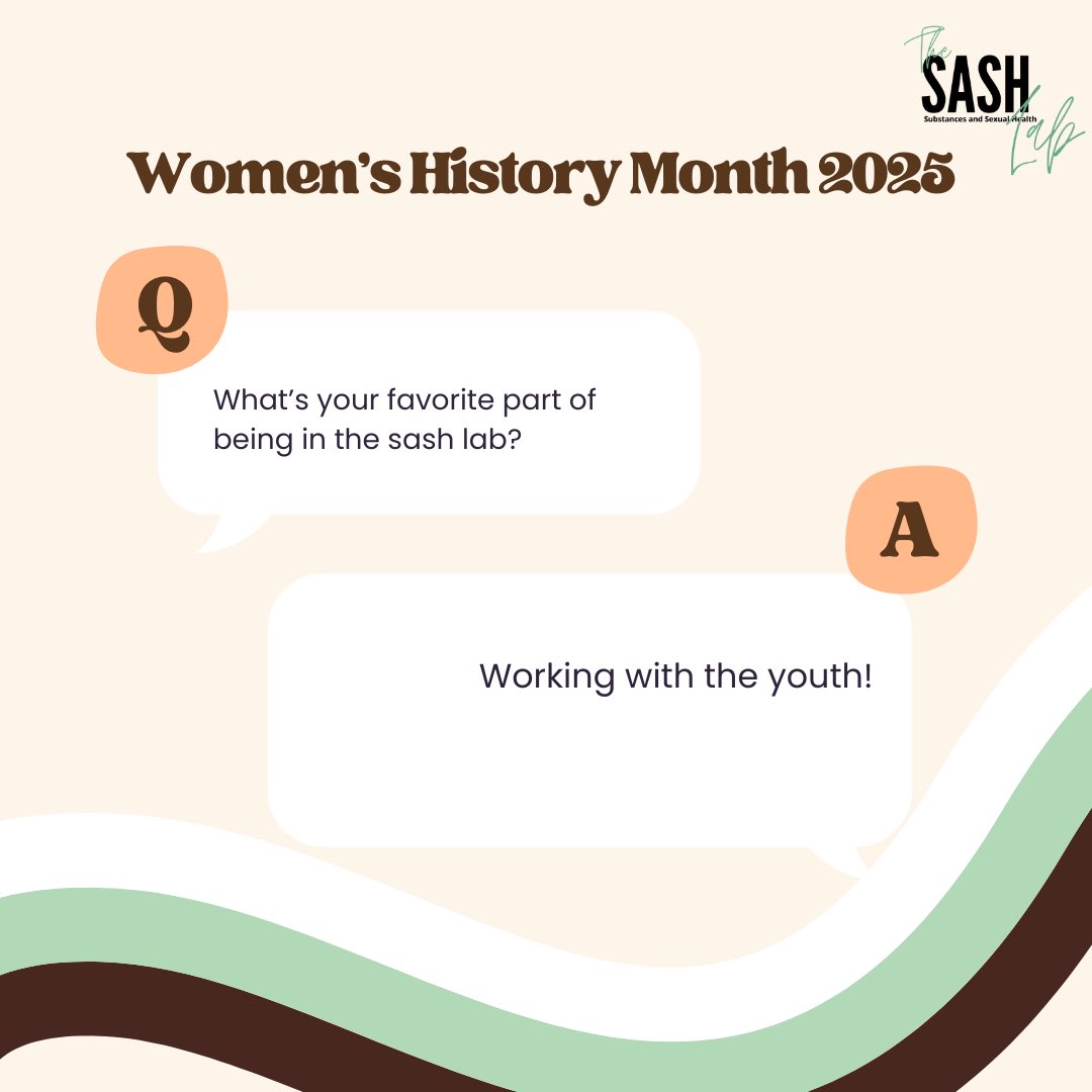 It’s time for a SASH Lab Women’s History Month Roll Call—AND a special birthday shoutout! 💚
.
Meet Mirriam, a dedicated Master of Public Health candidate in Social and Behavioral Sciences, committed to empowering youth and families!