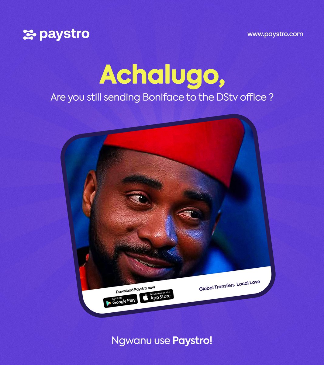 HeyPaystro's tweet image. Skip the errand, the queue and save time! 

Pay your bills instantly using Paystro. 

Fast, secure, and hassle-free! 

#PayWithPaystro #DoMoreWithPaystro #GlobalTransfersLocalLove