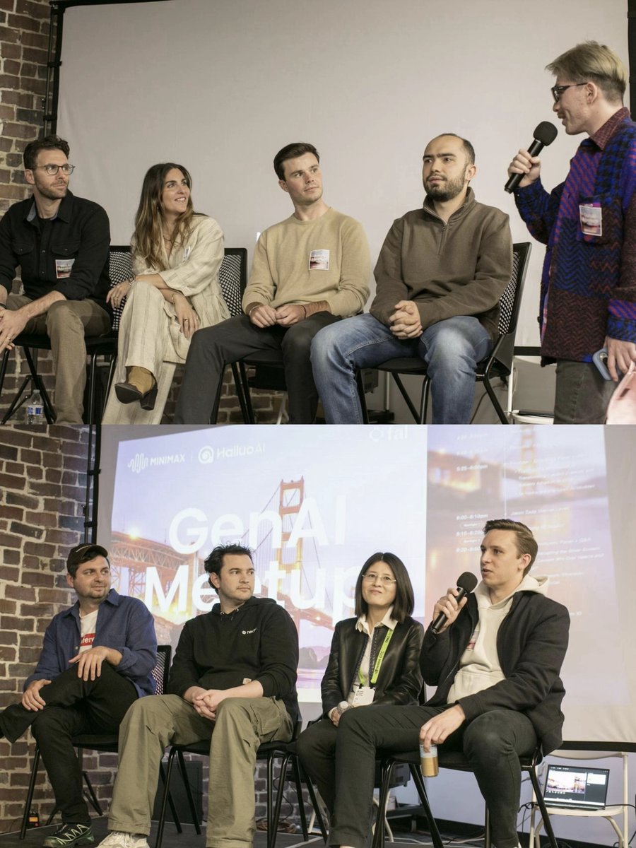 600+ founders, creators, AI researchers, execs and AI enthusiasts from all around the world packed the Hailuo (MiniMax) x fal SF GenAI Meetup last Thursday!  

The energy was electric, the ideas were groundbreaking — we are thrilled to see the collaborative spirit driving the