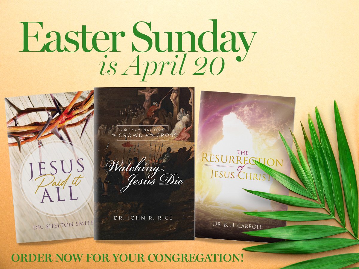 Easter is coming soon! Our pamphlets and booklets make wonderful gifts for your congregation, loved ones, or even a special gift for yourself! With stunning designs and great value, they’re sure to be appreciated. Don’t wait—order now!

swordbooks.com/collections/ea…