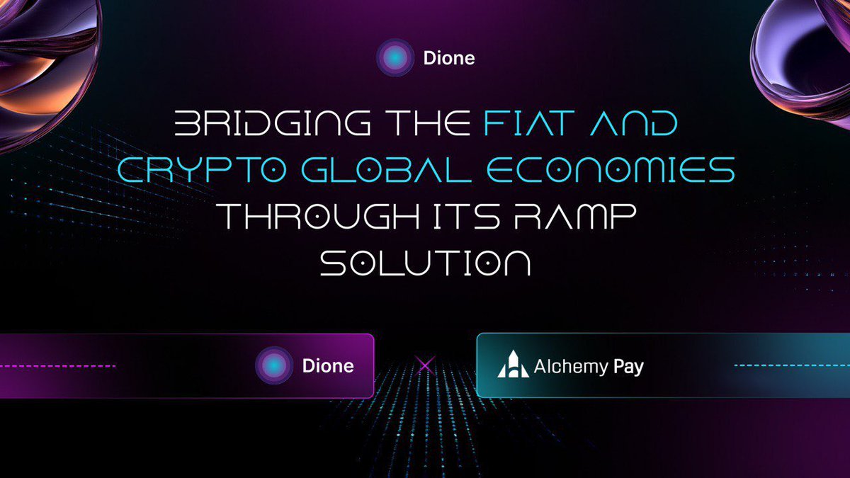 Buying $DIONE has never been this easier. We have integrated Alchemy Pay onramp into our website. You can use your credit/debit cards to now buy Dione.

Every Web3 project needs to offer ease of access and interoperability with Web2. We received plenty of requests after the