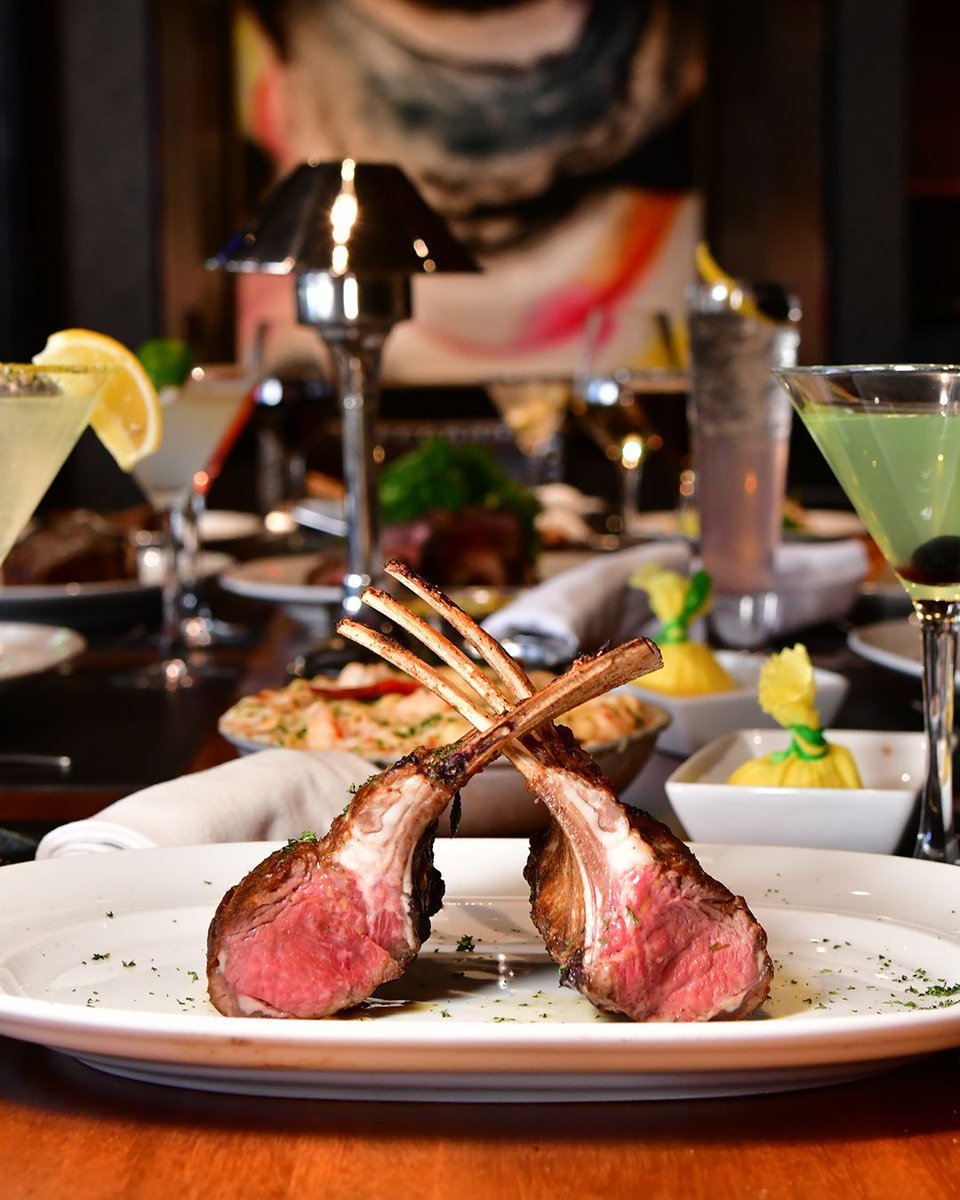 Perfectly seasoned, expertly grilled, and undeniably indulgent. 🔥 Savor every bite of our 22 oz Rack of Lamb.