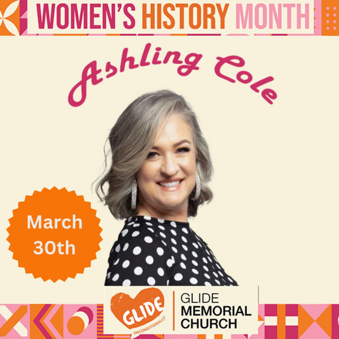 GlideChurch's tweet image. This Sunday, we’re closing out Women’s Futures Month with a powerhouse! 🎶 Ashling Cole of Graham Central Station brings soul, gospel, and funk to Glide Memorial Church. Don’t miss this special celebration at 9 AM &amp;amp; 11 AM! #GlideChurch