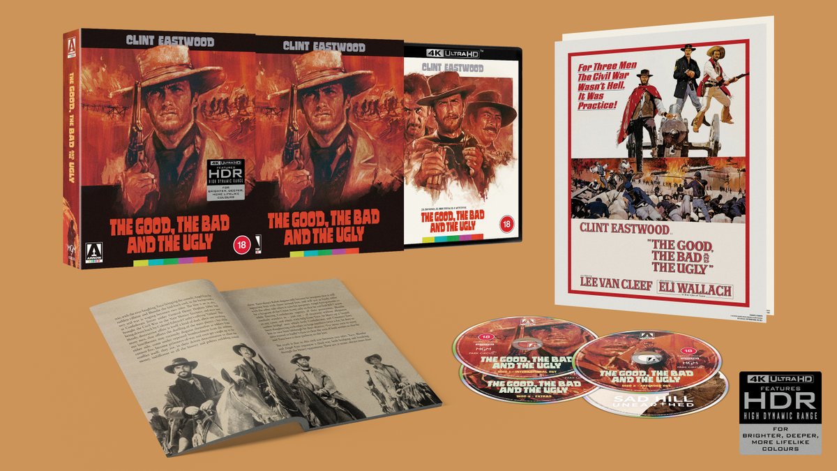 NEW UK TITLE: The Good, The Bad and the Ugly (Limited Edition 4K UHD): bit.ly/4j31R2O