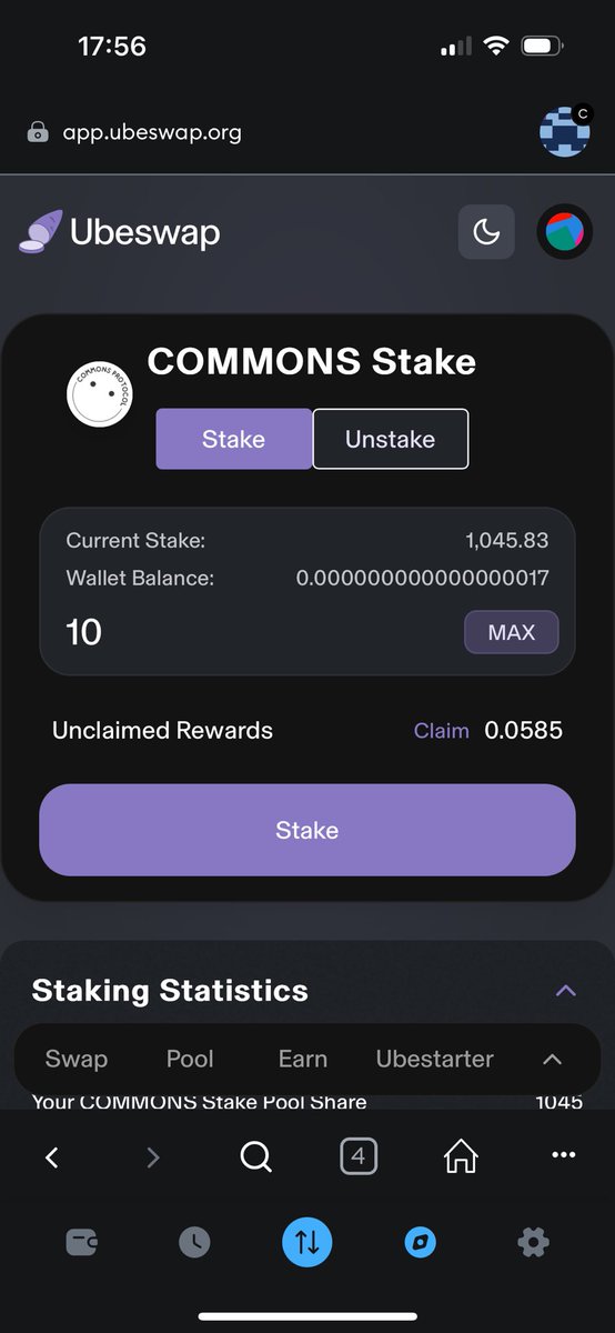 I’ve claimed and staked already over 1000 $COMMONS
Are you claiming every day as well? 
commonsprotocol.xyz 
<a href="/CommonsOnchain/">Commons Protocol</a>