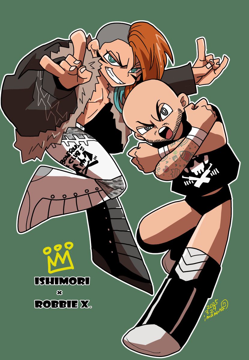 teltel8011's tweet image. 前哨戦！！
#石森太二 
＃robbieX
＃njpwfanart