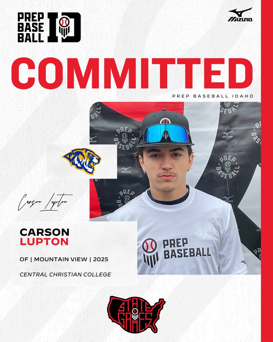 Prep Baseball Idaho (@prepbaseballid) on Twitter photo ๐จ๐๐๐๐๐๐๐๐๐๐ ๐๐๐๐๐๐จ
'25 OF Carson Lupton (<a href="/MtnViewMavs1/">@MtnViewMavs</a>) has announced his commitment to Central Christian College.
Lupton is a '23 West Coast Games alum and was a standout at the Boise Preseason ID in Feb.
Profileโก๏ธ loom.ly/2WB-qEI
Commitment Boardโก๏ธ ๐จ๐๐๐๐๐๐๐๐๐๐ ๐๐๐๐๐๐จ
'25 OF Carson Lupton (<a href="/MtnViewMavs1/">@MtnViewMavs</a>) has announced his commitment to Central Christian College.
Lupton is a '23 West Coast Games alum and was a standout at the Boise Preseason ID in Feb.
Profileโก๏ธ loom.ly/2WB-qEI
Commitment Boardโก๏ธ