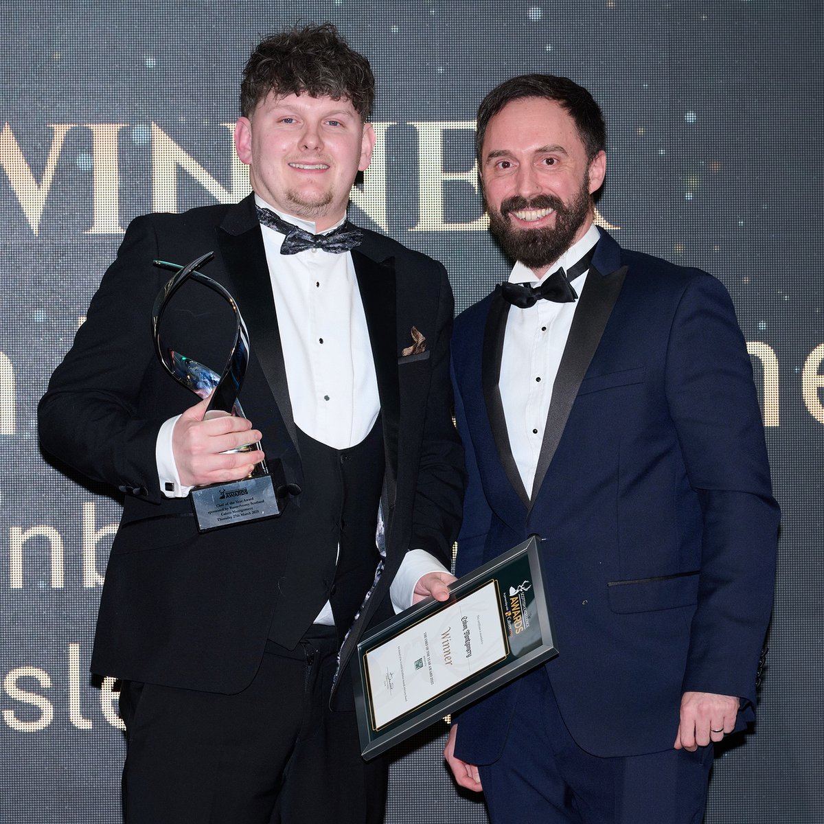 The Scottish Excellence Awards 2025 (@scotexcelawards) on Twitter photo The Chef of the Year Award, sponsored by <a href="/BaxterStorey/">BaxterStorey</a> Scotland
WINNER:
Calum Montgomery, <a href="/EdinbaneLodge/">Edinbane Lodge</a>, Isle of Skye (pictured with Calum Wilkie, BaxterStorey Scotland, far right) The Chef of the Year Award, sponsored by <a href="/BaxterStorey/">BaxterStorey</a> Scotland
WINNER:
Calum Montgomery, <a href="/EdinbaneLodge/">Edinbane Lodge</a>, Isle of Skye (pictured with Calum Wilkie, BaxterStorey Scotland, far right)