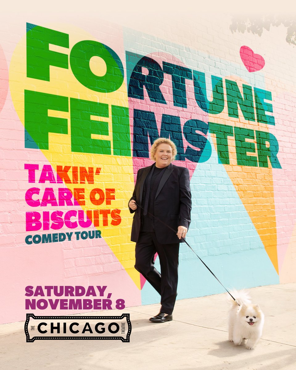 Get tickets NOW to see Fortune Feimster bring the Takin' Care of Biscuits Comedy Tour to The Chicago Theatre on Sat, Nov 8! 

🎟️: go.chicagotheatre.com/FortuneFeimster