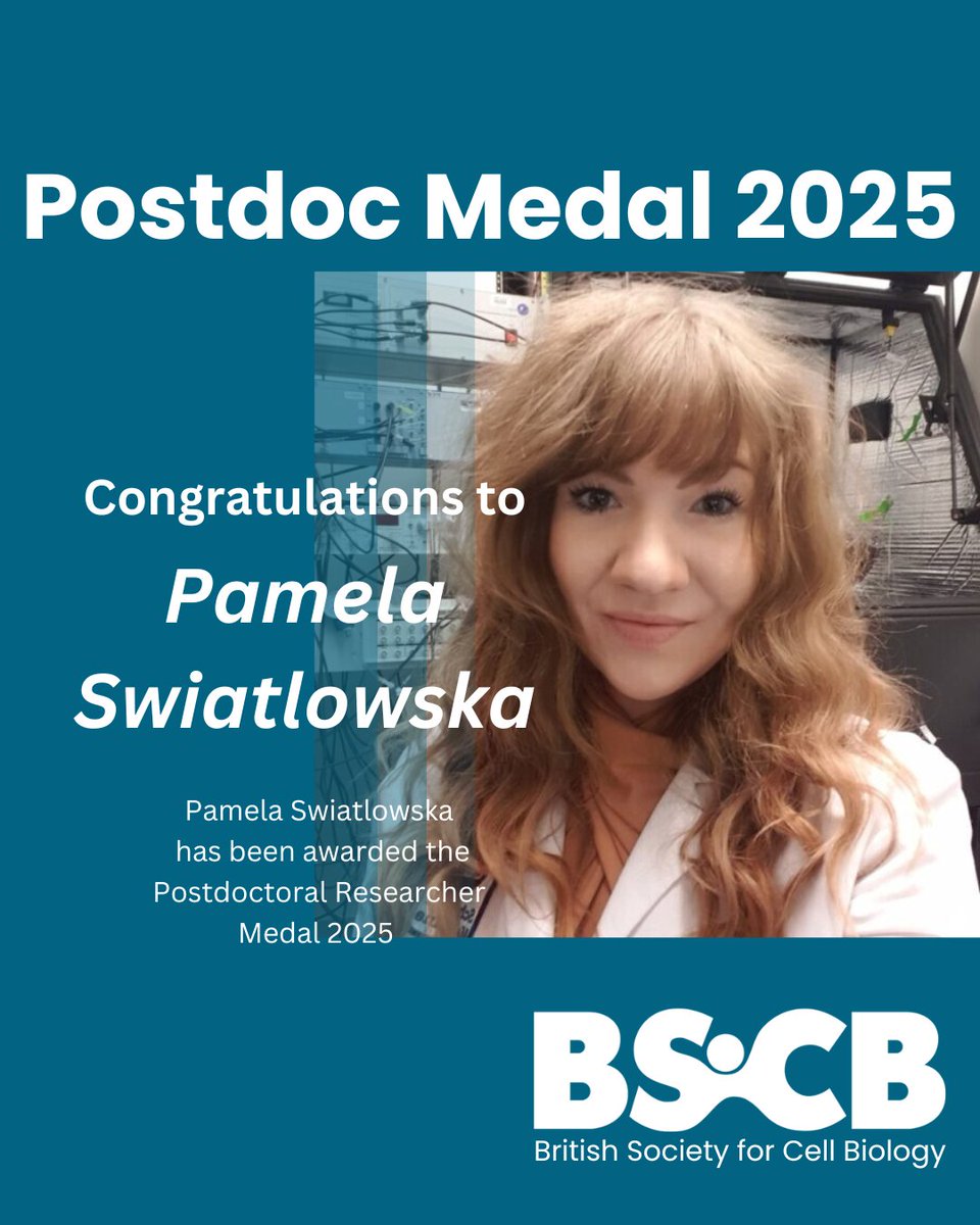 BSCB (@official_bscb) on Twitter photo Congratulations Pamela Swiatlowska
<a href="/QMUL/">Queen Mary University of London</a> winner of the BSCB Postdoc Medal 2025
bscb.org/postdoctoral-r… Congratulations Pamela Swiatlowska
<a href="/QMUL/">Queen Mary University of London</a> winner of the BSCB Postdoc Medal 2025
bscb.org/postdoctoral-r…
