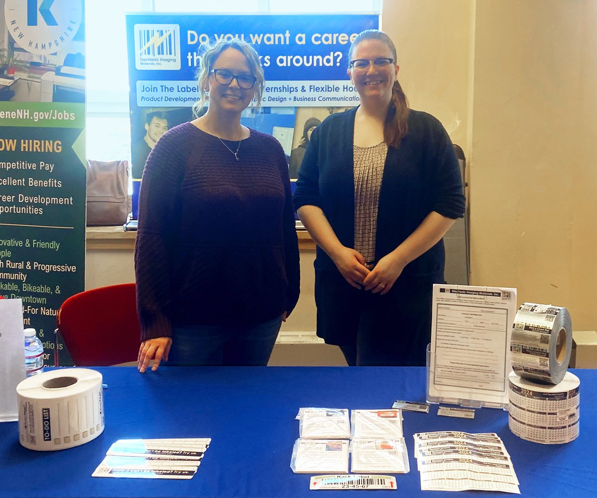 TheLabelExperts's tweet image. We had a blast meeting students at the #KeeneStateCollege intern job fair this week!