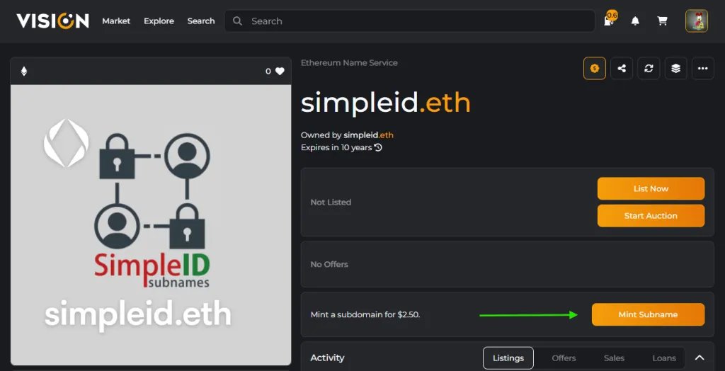 SimpleID_eth's tweet photo. Did you know that SimpleID subnames are UnRuggable, where as 99% of others are?!

Dont waste your $ on the trash on OpenSea as they will all disappear.  With our subnames you own them, 100%, for minimum of 10 years!

Mint now on Vision > https://t.co/y4ZlMXMWTg

#ens #subnames https://t.co/ZFNtWiUIPe