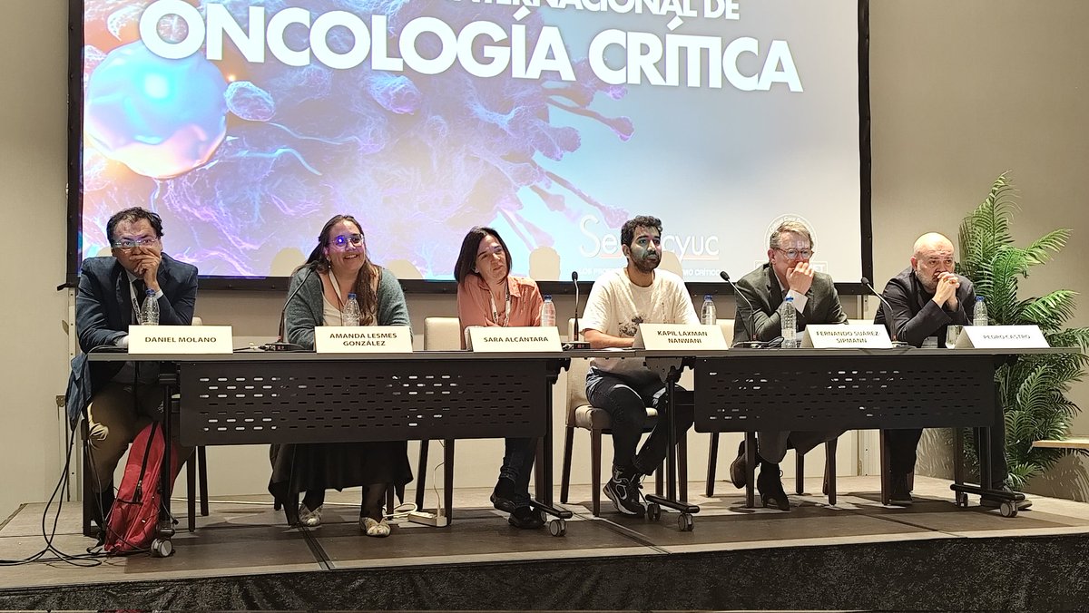 semicyuc's tweet photo. La mesa de Insuficiencia respiratoria en el paciente oncológico ha analizado los resultados de las estrategias avanzadas en nuestras UCI. Además, ha cerrado por todo lo alto el Congreso Internacional de Oncología Crítica. Gracias a todos por vuestro apoyo. 
#medicinaintensiva https://t.co/elQKoIrjjN