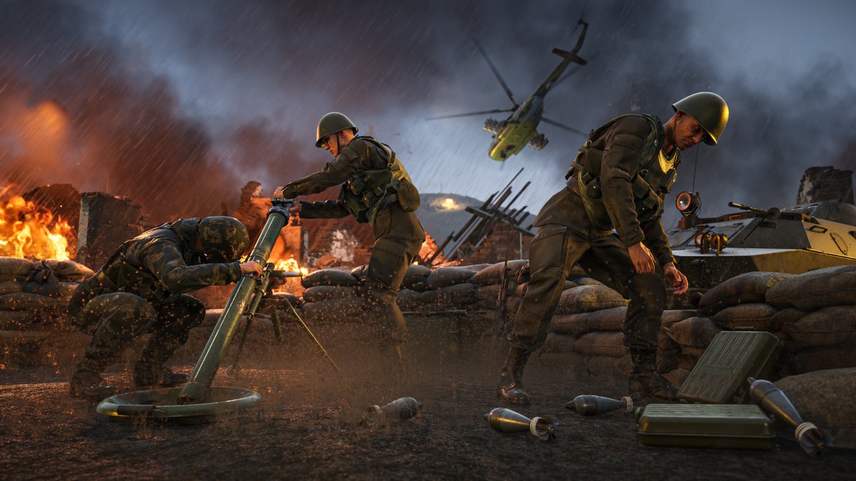 🪖Mortars take coordination and team effort!

🫡First and foremost, a spotter will guide the aim of the mortar crew. Stay on comms and watch for impacts.

💥Second is the shooter tasked with keeping the mortar tube supplied with a steady stream of shells.

📐Each shot slightly