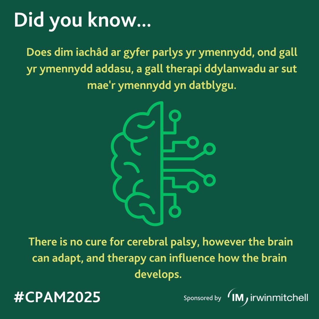 Cerebral Palsy Cymru (@cp_cymru) on Twitter photo 💚This March, we are raising awareness about cerebral palsy and the essential work we do, as the only specialist centre in Wales for children with cerebral palsy.💚
A big thank you to <a href="/irwinmitchell/">Irwin Mitchell</a> for sponsoring Cerebral Palsy Awareness Month 2025. 💚This March, we are raising awareness about cerebral palsy and the essential work we do, as the only specialist centre in Wales for children with cerebral palsy.💚
A big thank you to <a href="/irwinmitchell/">Irwin Mitchell</a> for sponsoring Cerebral Palsy Awareness Month 2025.