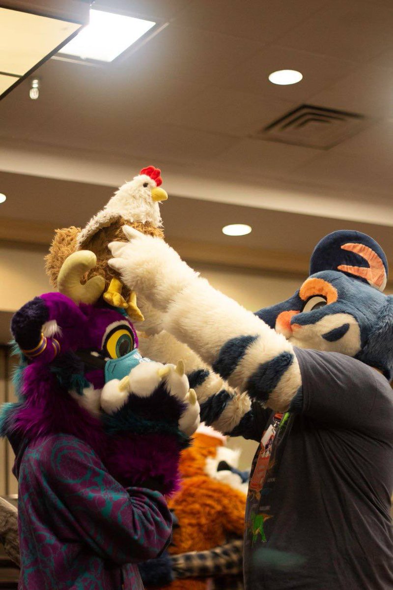 TexasRaptor🔜 FWA SF AC (@texas_raptor) on Twitter photo Get chickened, Nerd!
Happy #FursuitFriday !!!!
Deer is @/mulberry
📸: <a href="/Nuviuq/">Nuviuq</a>
✂️: <a href="/lemonbrat/">Lemonbrat@Anthrocon! 🌈🍋💛</a> <a href="/Pawfootproducts/">Pawfoot Productions</a> Get chickened, Nerd!
Happy #FursuitFriday !!!!
Deer is @/mulberry
📸: <a href="/Nuviuq/">Nuviuq</a>
✂️: <a href="/lemonbrat/">Lemonbrat@Anthrocon! 🌈🍋💛</a> <a href="/Pawfootproducts/">Pawfoot Productions</a>