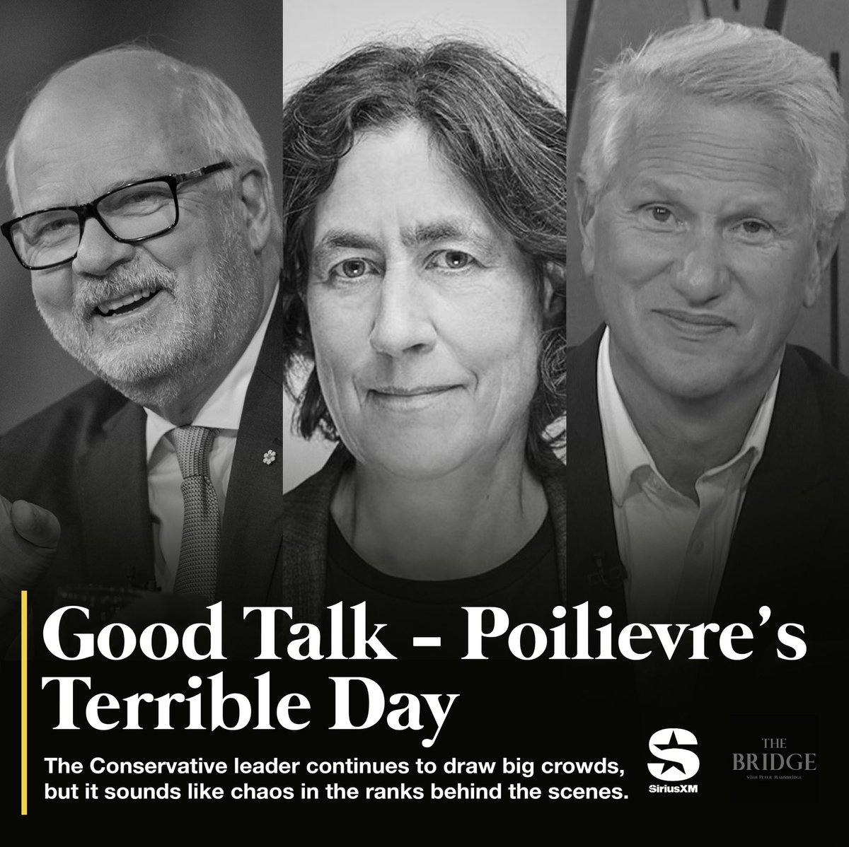 petermansbridge's tweet image. It was bad enough when Ford told Poilievre he didn’t have time to campaign. Now Ford’s top strategist says Poilievre is heading for defeat. What’s really happening here?

@ChantalHbert &amp;amp; Rob join on @CanadaTalks167, podcast platforms, and YouTube.

📍youtu.be/Hmtj-zn6GtM