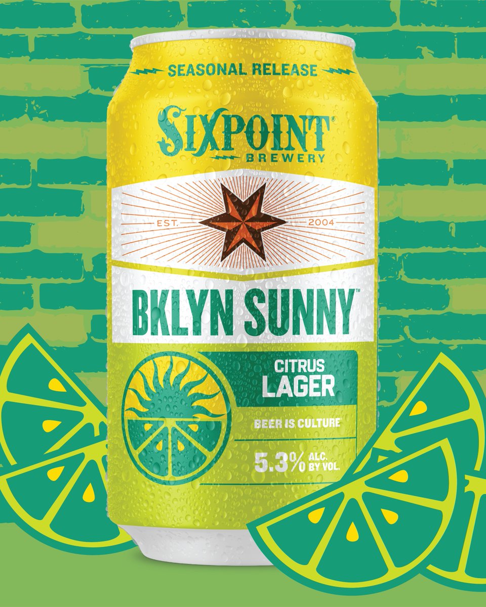 IT'S BKLYN SUNNY TIME. Back for its 3rd year, this summer crusher is here just in time for sunny days in BROOKLYN. IYKYK. Hitting shelves near you NOW!