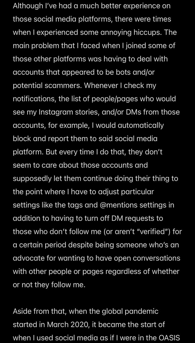 Jul_Worthington's tweet image. I didn’t feel like posting a very long #thread on #TheSocialDilemma, my complex feelings about #SocialMedia, and my personal experience on each platform, but I thought I’d share my statement about it in picture form to make it easier for you all to read it instead.🎥🎞️🤳🏻(1/3)