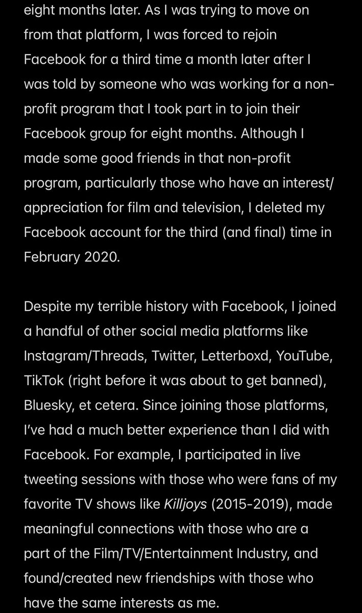 Jul_Worthington's tweet image. I didn’t feel like posting a very long #thread on #TheSocialDilemma, my complex feelings about #SocialMedia, and my personal experience on each platform, but I thought I’d share my statement about it in picture form to make it easier for you all to read it instead.🎥🎞️🤳🏻(1/3)